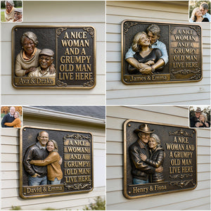 Custom From Any Photo - Personalized Couple Cut Metal Sign
