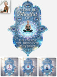 Yoga Lovers, Hamsa Hand - Personalized Yoga Acrylic Sign