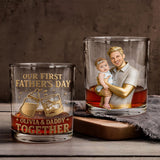 First Father's Day - Personalized Father Whiskey Glass