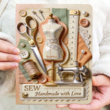 Handmade With Love - Personalized Sewing Leather Journal