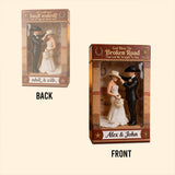 Cowboy & Cowgirl Couple, Western House Decoration, God Bless The Broken Road - Personalized Western Outfit Custom Shaped Acrylic Plaque
