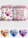 A Mother Holds Her Children's Hands - Personalized Mother Accent Mug