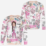 I Love What I Do - Personalized Nurse All Over Shirt