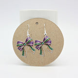 It's Mardi Gras Y'all - Personalized Mardi Gras Earrings