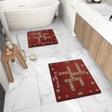 Crossword Puzzle Scrabble - Personalized Family Non-Slip Tufted Rug