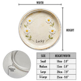 Daisy Garden - Personalized Dog Tray & Plaque Set