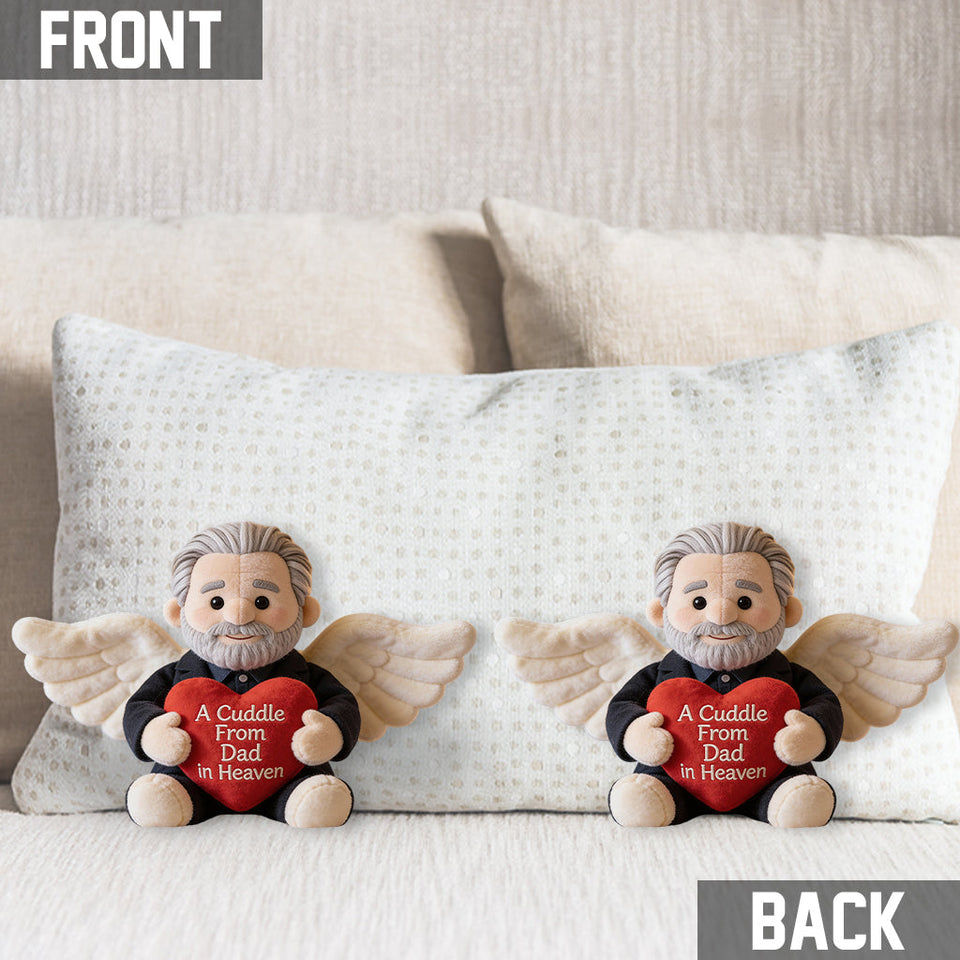 Memorial Gift For Lost Of Loved Ones - Personalized Memorial Shaped Pillow