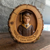 Happy Graduation Gift - Personalized Graduation Custom Shaped Wood Plaque