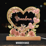 Grandma's Mom's Sweethearts - Personalized Grandma Custom Shaped Acrylic Plaque