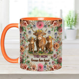 This Mom Loves Her Herd Highland Cow Mother Grandma - Personalized Mother Accent Mug