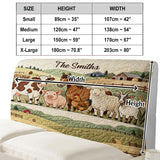 Farmhouse - Personalized Farmer Headboard Slipcover