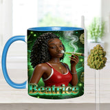 Love Weed - Personalized Weed Set Accent Mug with Acrylic Stirrers