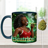 Love Weed - Personalized Weed Set Accent Mug with Acrylic Stirrers