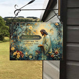 Consider How The Wildflowers Grow - Personalized Gardening Rectangle Metal Sign