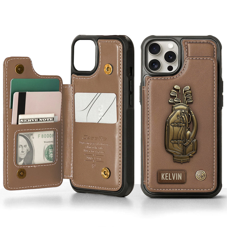 Love Golf - Personalized Golf Wallet Phone Case