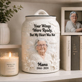 Custom Made Ceramic Urn From Any Photo - Personalized Memorial Urn