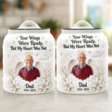 Custom Made Ceramic Urn From Any Photo - Personalized Memorial Urn