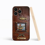 Best Catch - Personalized Fishing Leather Phone Case