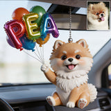Custom Pet Name Ballon - Personalized Dog Transparent Car Ornament