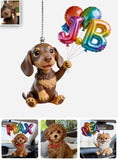 Custom Pet Name Ballon - Personalized Dog Transparent Car Ornament