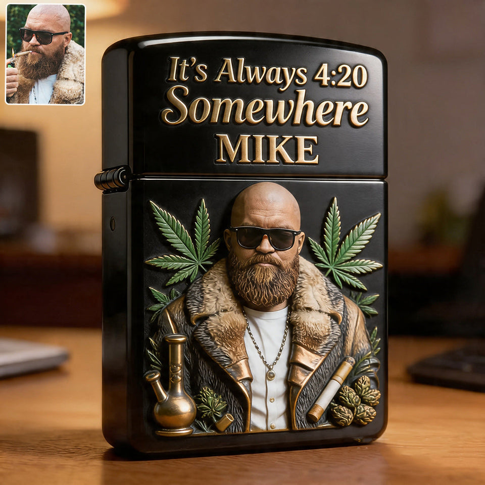 Cannabis Enthusiast, Custom From Any Photo - Personalized Weed Lighter