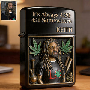 Cannabis Enthusiast, Custom From Any Photo - Personalized Weed Lighter