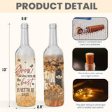 Grow Old Along With Me - Personalized Couple Wine Bottle Lamp