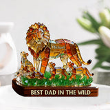 Best Dad In The Wild - Personalized Father Custom Shaped Acrylic Plaque