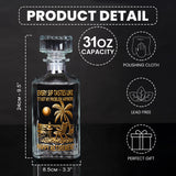 Happy Retirement - Personalized Retired Whiskey Decanter Set