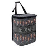 Best Dad Ever - Personalized Father Portable Car Trash Can/ Organizer