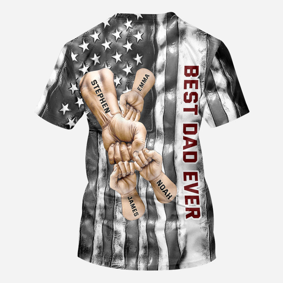 Best Dad Ever - Personalized Father All Over Shirt
