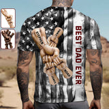 Best Dad Ever - Personalized Father All Over Shirt