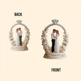 Wedding Gift, Couple Wedding Anniversary - Personalized Couple Custom Shaped Acrylic Plaque