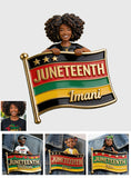 Celebrating Freedom 1865 - Personalized Juneteenth 3D Embossed Enamel Pin