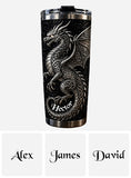Celtic Knot Dragon - Personalized Dragon Tumbler