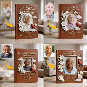 Memorial Gift For Lost Of Loved Ones - Personalized Memorial Leather Journal