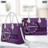 Best Mom Nana Grandma Mama Ever - Personalized Mother Leather Handbag