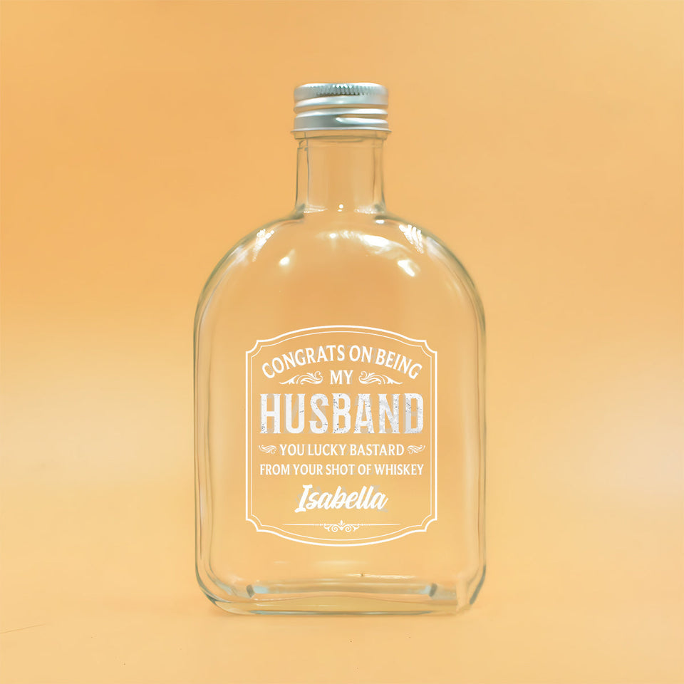 Cheers To My Amazing Husband - Personalized Couple Wine Bottle