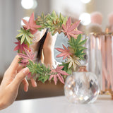 Pink Stoner Chick - Personalized Weed Wall Hanging Mirror