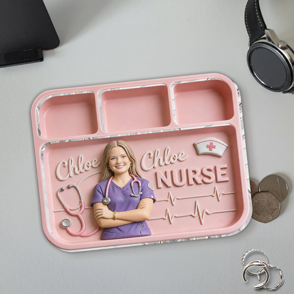Nurse Life - Personalized Nurse Catch-All Tray
