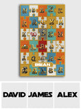 Alphabet Contruction - Personalized Kid Rug