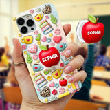 Best Teacher Ever - Personalized Teacher Full Print Phone Case & Phone Grip