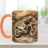 Cool Dirt Bike, Motocross - Personalized Dirt Bike Accent Mug