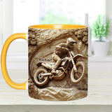 Cool Dirt Bike, Motocross - Personalized Dirt Bike Accent Mug
