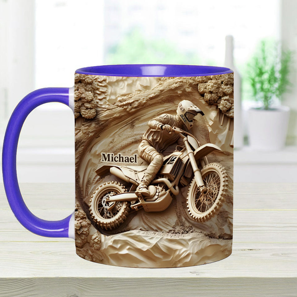 Cool Dirt Bike, Motocross - Personalized Dirt Bike Accent Mug