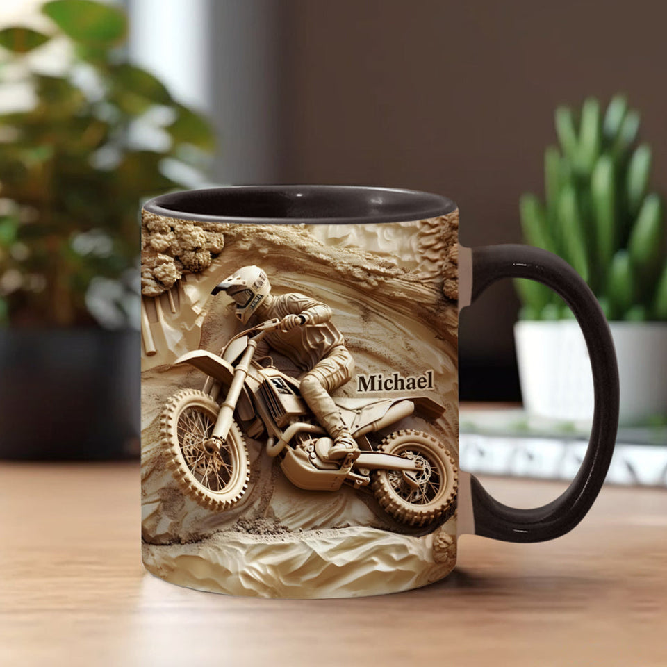 Cool Dirt Bike, Motocross - Personalized Dirt Bike Accent Mug