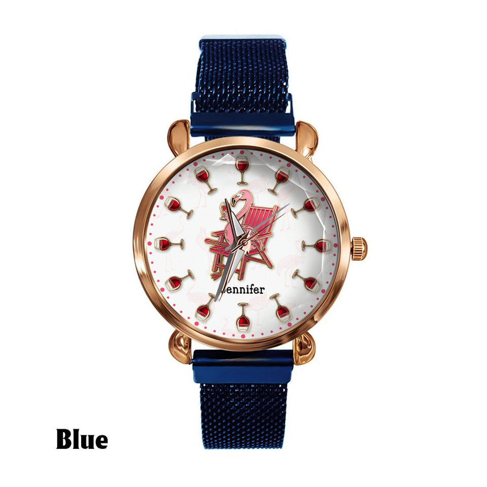 I Drink Wine & Know Things - Personalized Wine Women Hand Watch