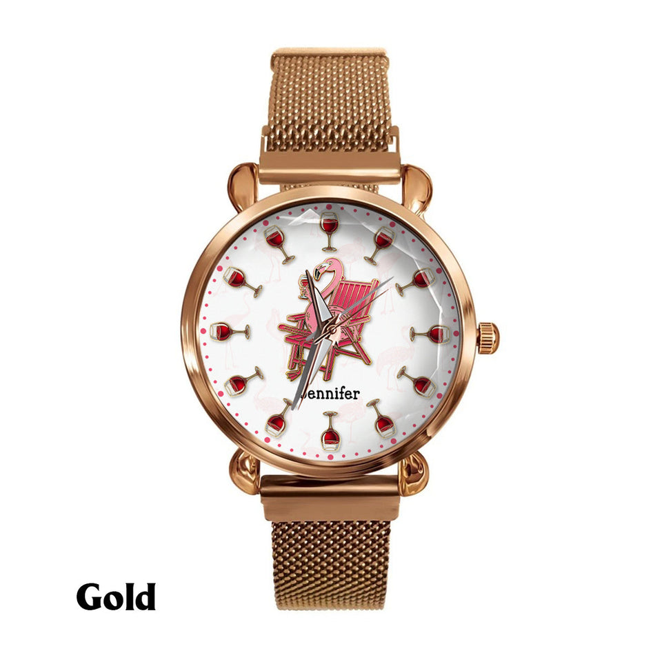 I Drink Wine & Know Things - Personalized Wine Women Hand Watch