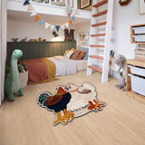 You & Me Couple Gift - Personalized Chicken Non-Slip Tufted Rug