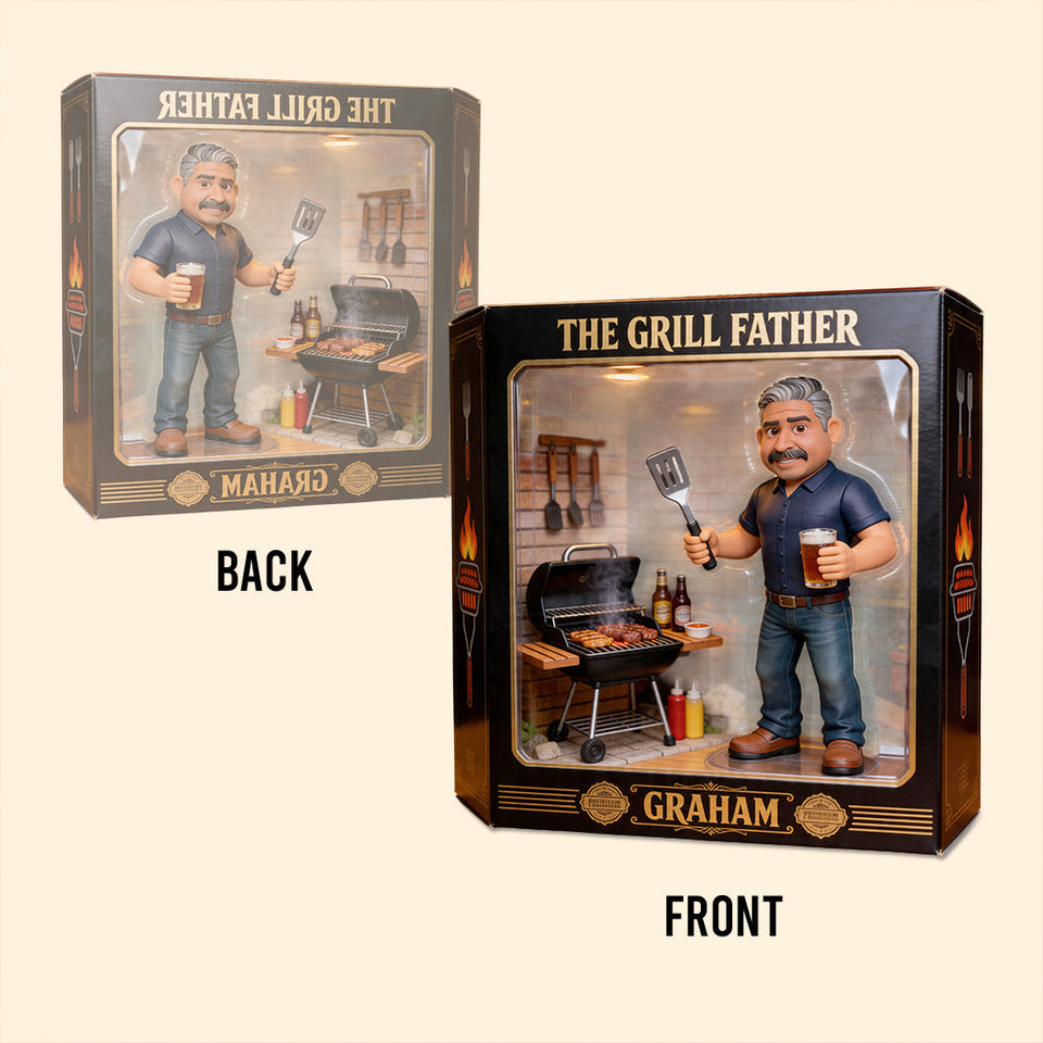 The Grilling Father - Personalized Father Custom Shaped Acrylic Plaque